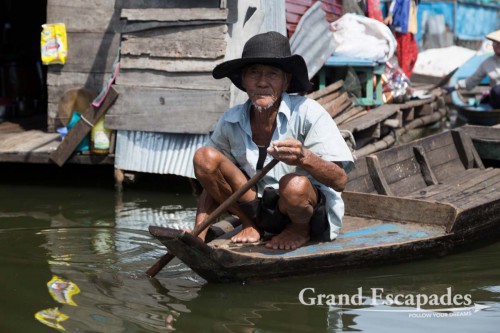 Floating Village of Kompong Luong, on the Tonle Sap, Cambodia