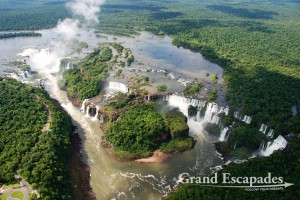 Iguazu Waterfalls, from an Helicopter, Iguazu, Brazil