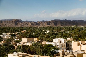 View of Nizwa from Nizwa Fort, Sultanat of Oman, Arabic Peninsula