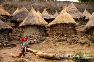 Religious Student's Village near Debre Berhan Selassie Church, Gonder, Ethiopia