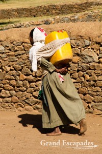 Women Carrying Water from Queen of Sheba's Swimming Pool, Aksum, Ethiopia