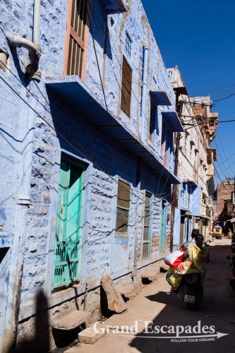 In the streets of Jodhpur, the Blue City, Rajasthan, India