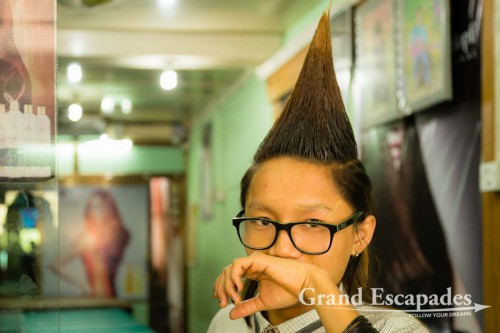Hairdresser, Beauty Salon, Mandalay, Myanmar