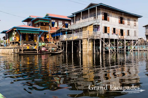 Floating villages on Inle Lake, Myanmar