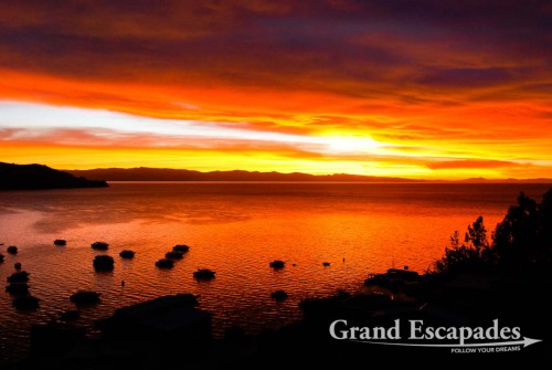 Sunset over Lake Titicaca, Copacabana, Bolivia