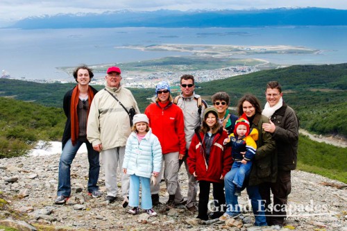 The whole Barbier family met for Christmas at "The End Of The World", Ushuaia, Tierra del Fuego, Argentina