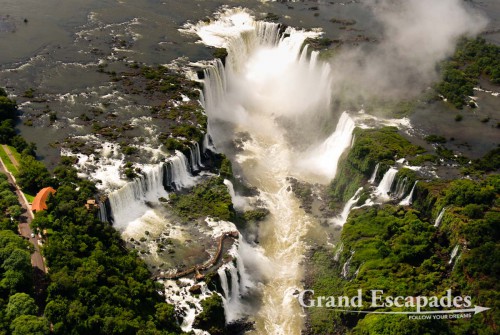View form a helicopter, Iguazu Falls, Brazil