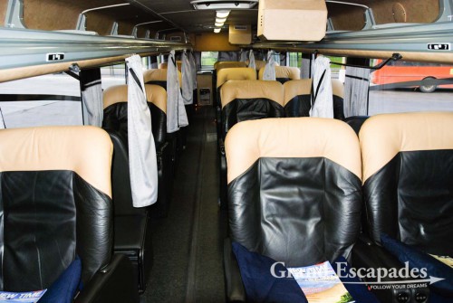 Cruising in one of the luxurious Suite Premium busses from FlechaBus, Argentina