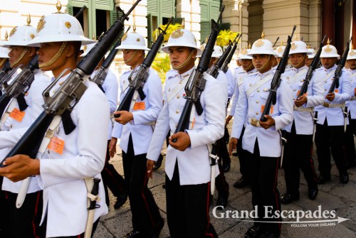 Parade at the Grand Palace, Bangkok, Thailand