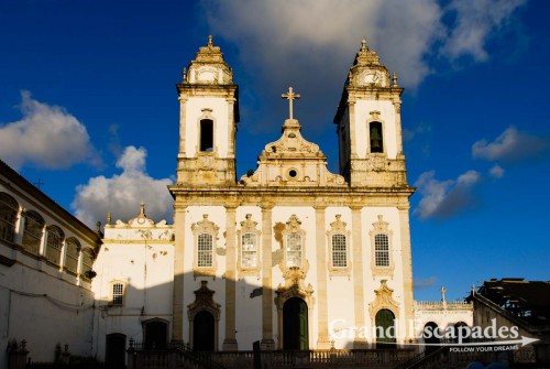 One of the four churches of Praca Terreiro de Jesus in the Pelourinho, the old historic center of Salvador de Bahia