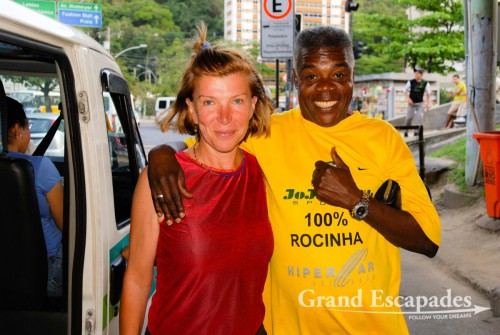 Paulo Amendoim, the former president of Rocinha's residents' association, enjoys taking tourists to "his favela" ... A great personality and a great tour! Rio de Janeiro, Brazil