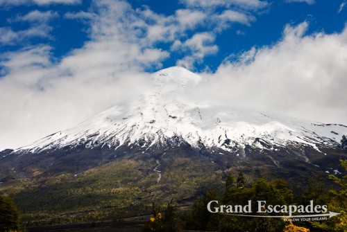 Volcano Osorno, near Lago Todos Los Sanctos and the city of Petrohue, Puerto Montt