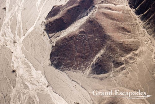 The Nasca Lines: the Astronaut, the only Line that is not drawn on the ground but on the side of a hill ... - A UNESCO World Heritage, Nazca, Peru