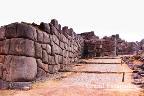The base of the main complex was a three storey terrace built of stones weighing up to 160 tons, Saqsaywaman, the Sacred Valley, Peru