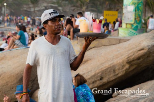 Man selling Caipirinhas on Praia Ipanema, Rio de Janeiro, Brazil