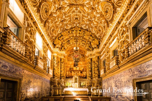 Inside the Church of São Francisco in Anchieta Plaza, Pelourinho, Salvador de Bahia, Brazil