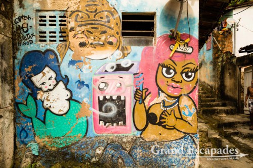 Street Art in the Pelourinho, Salvador de Bahia, Brazil