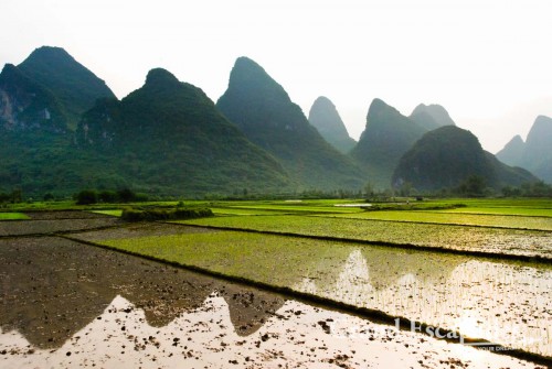 Karst Landscape along Yulong River, Yangshuo, China