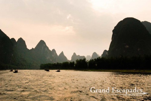 Karst Landscape along Li River, Yangshuo, China