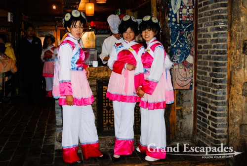 Young Chinese partying in Lijiang, Yunnan, China