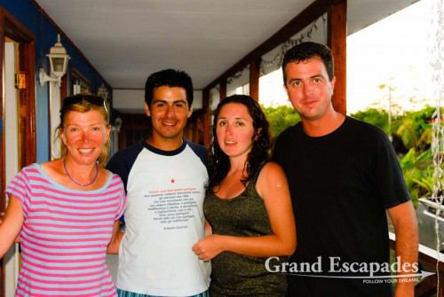 Heidi, Gonzalo, Macarena & Gilles, Rapa Nui or Easter Island, Pacific