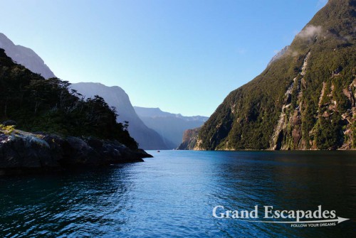 Sailing the Milford Sound on the MV Friendship, South Island, New Zealand