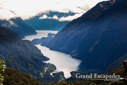 View of Doubtful Sound from Wilmot Pass, South Island, New Zealand