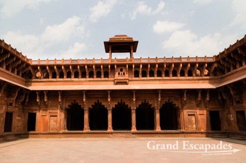 Inside the Red Fort, Agra, Rajasthan, India