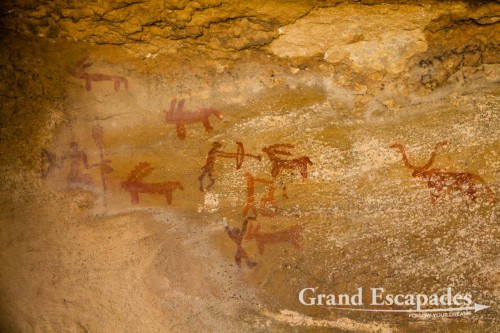 Prehistoric Rock Paintings, discovered by OP "Kukki" Sharma near Bundi, Rajasthan, India